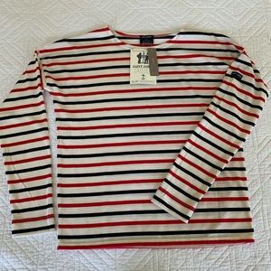 NWT J. Crew x Saint James long-sleeved striped tee